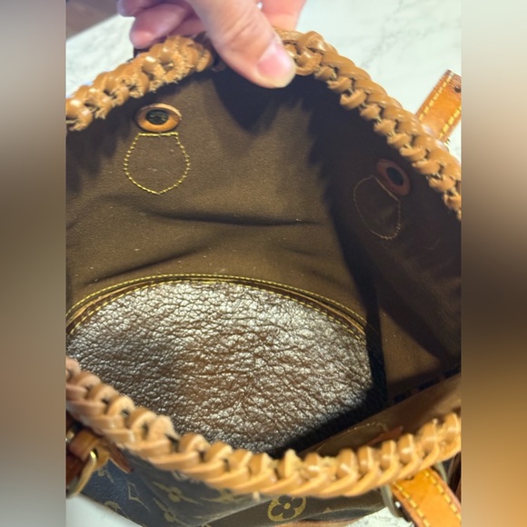 Vintage LV Bucket Bag Revamped Fringe Boho Western - Picture 9 of 9
